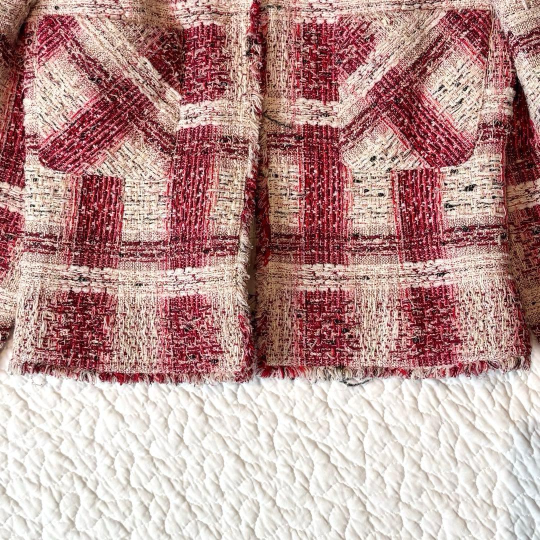 Rene ルネ マリアケント 36サイズ S ツイード ジャケット ピンク