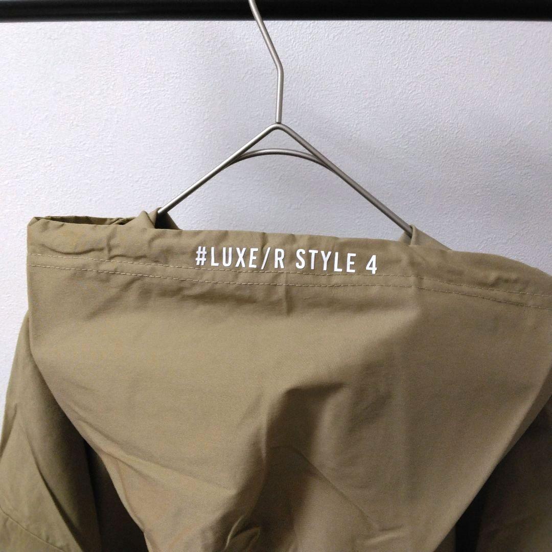 [サンプルSALE /D387 ] LUXE/R ナイロン布帛プルパーカー