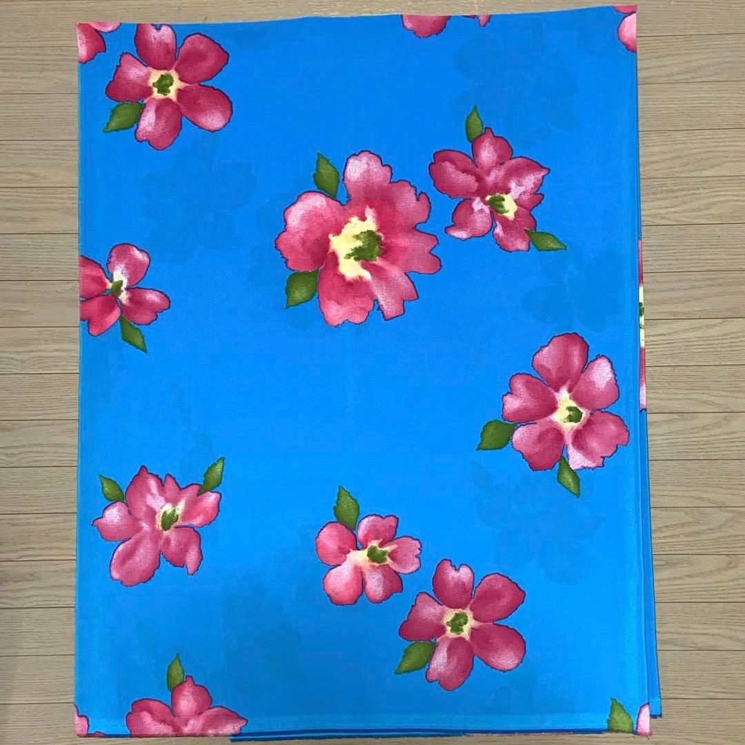 白×オレンジ水玉　スペイン製コチーボ　5m ポリエステル生地　フラメンコ衣装