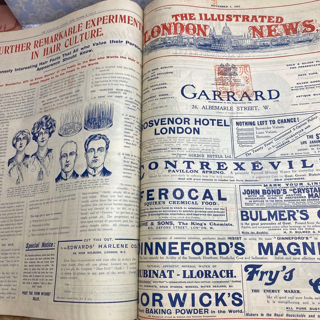 大きな海外アンティーク雑誌