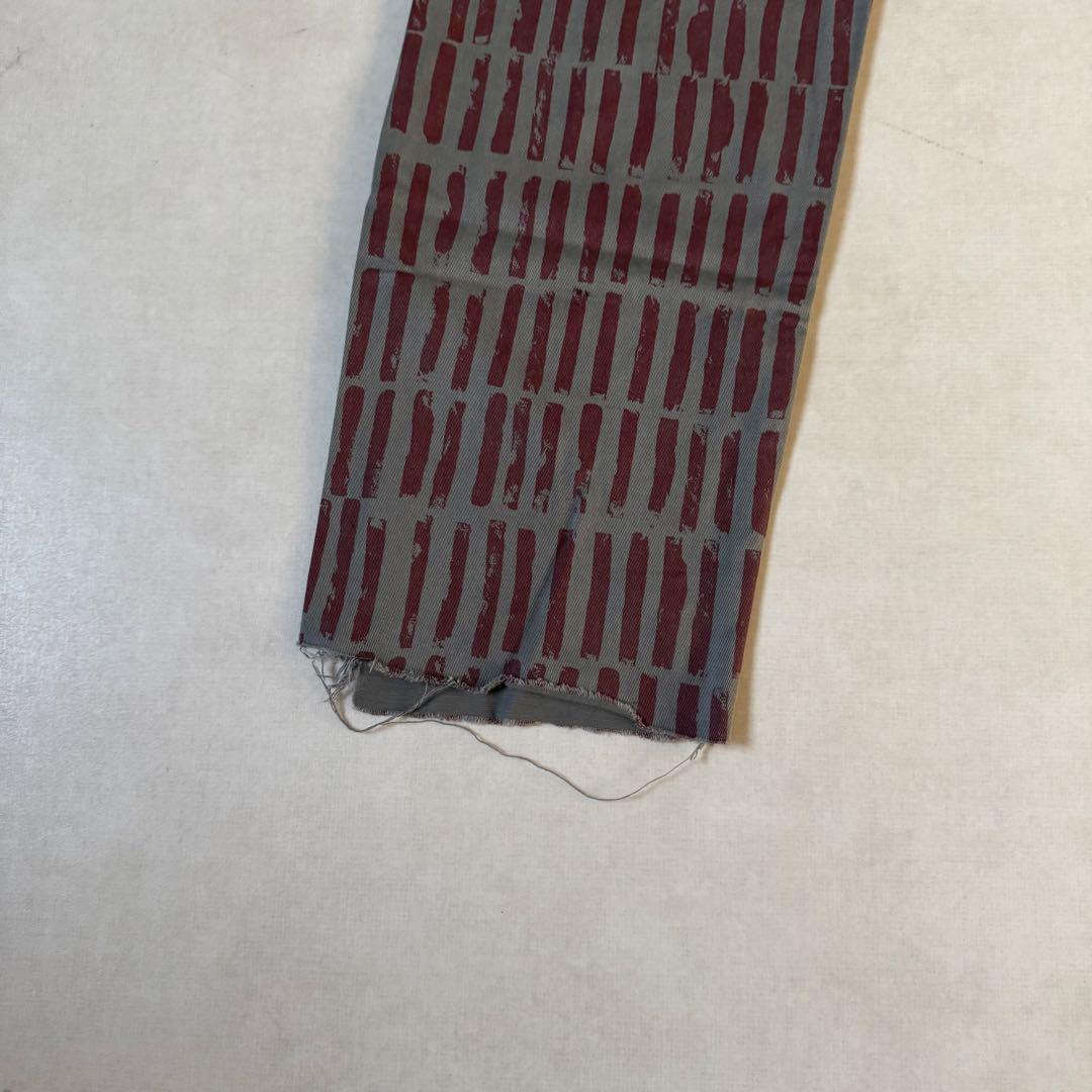 コムデギャルソン オムプリュス 総柄パンツ 切りっぱなし