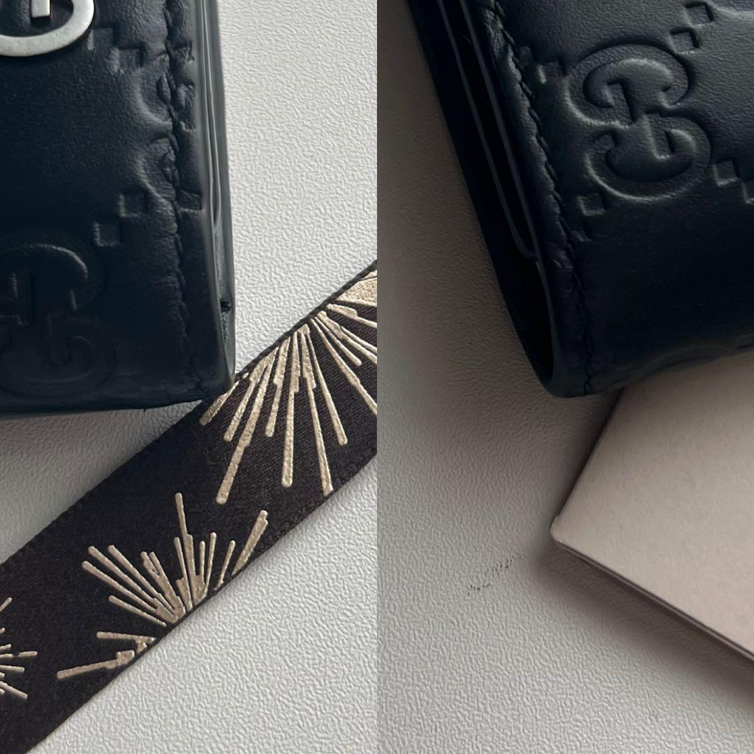 389 極上美品 GUCCI グッチ シマ キーケース