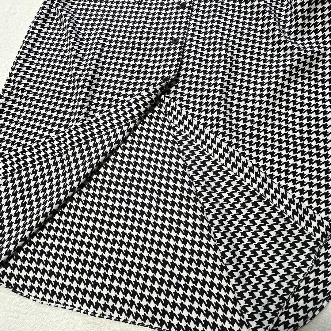 極美品 ローレンラルフローレン 千鳥格子 シャツワンピース ロング ベルト 4