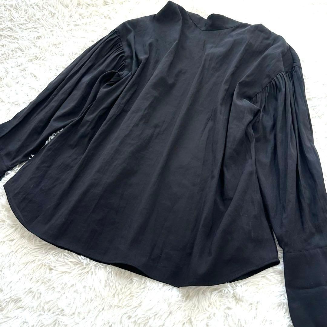 美品✨デレス シアーデュアルブラウス リボン 黒 ブラック フリーサイズ