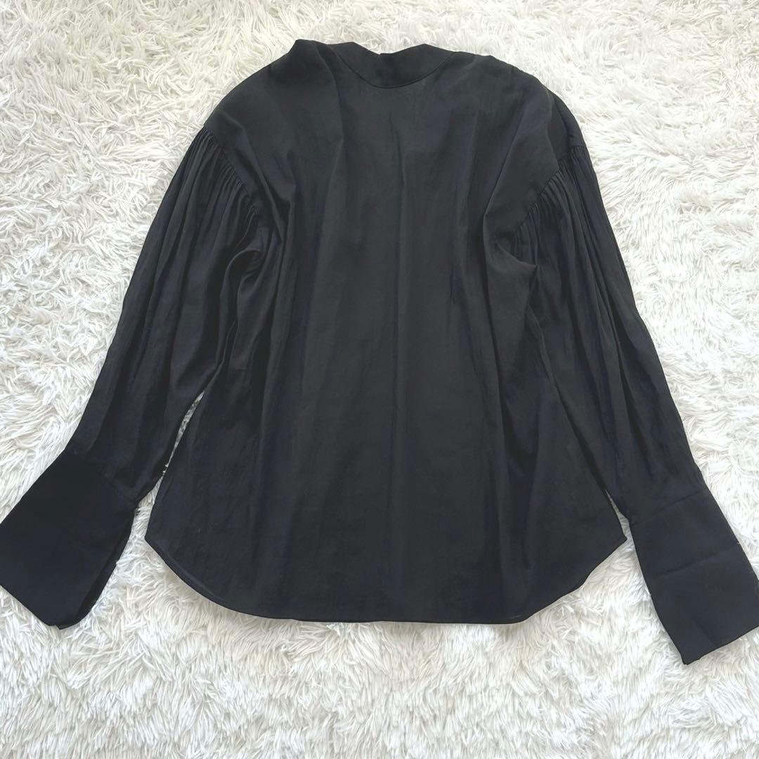 美品✨デレス シアーデュアルブラウス リボン 黒 ブラック フリーサイズ