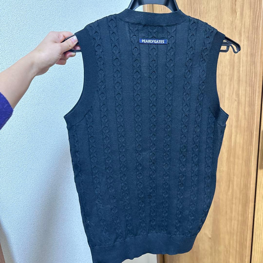 PEARLY GATES アーガイルニットベスト サイズ0