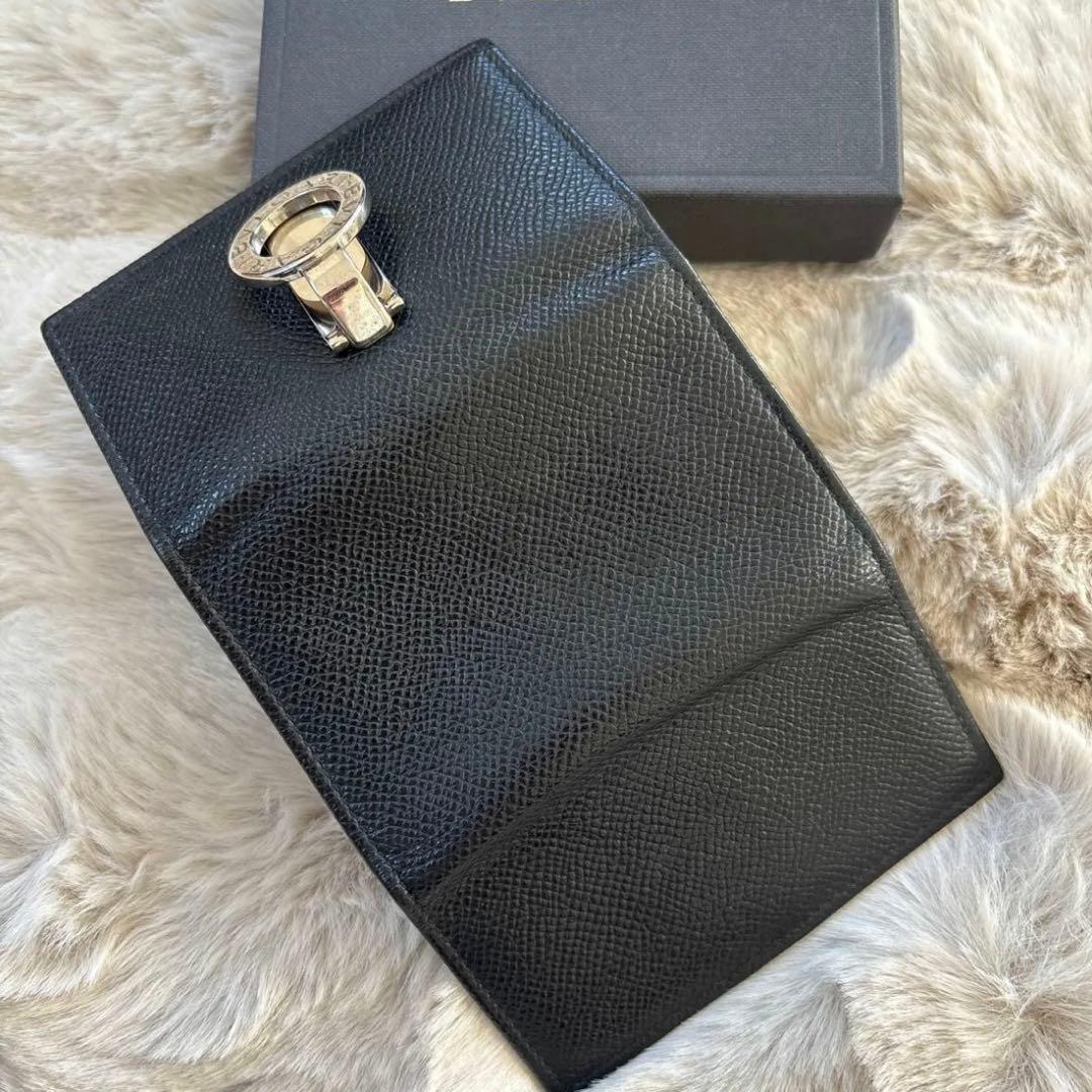 BVLGARI ブルガリ 黒 ブラック レザー 6連キーケース