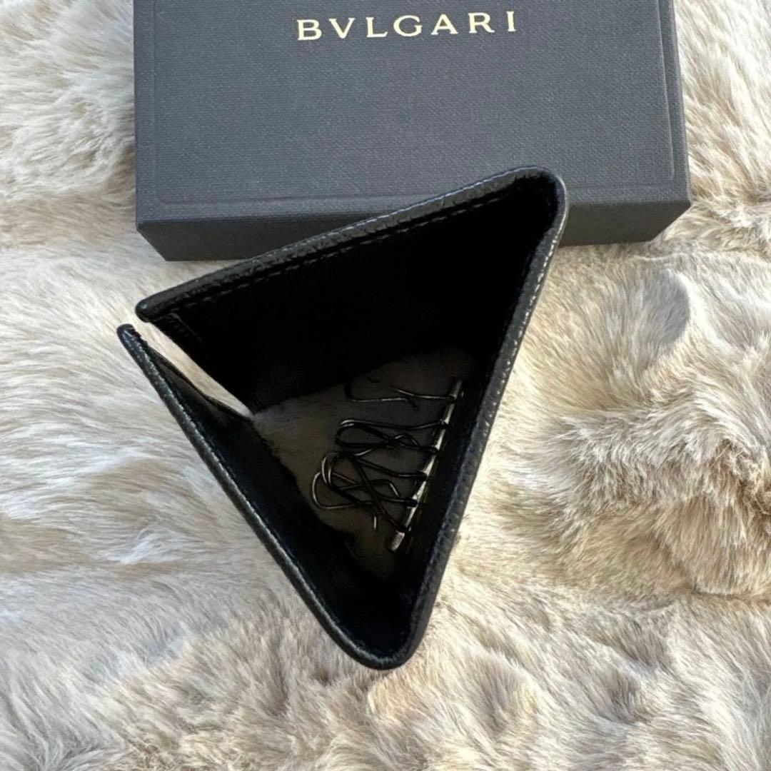 BVLGARI ブルガリ 黒 ブラック レザー 6連キーケース