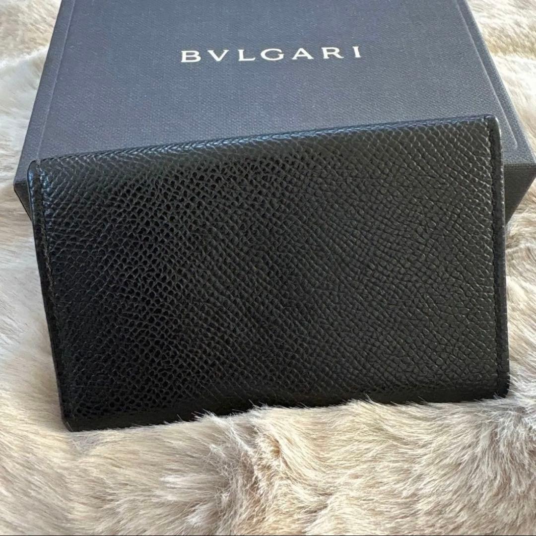 BVLGARI ブルガリ 黒 ブラック レザー 6連キーケース