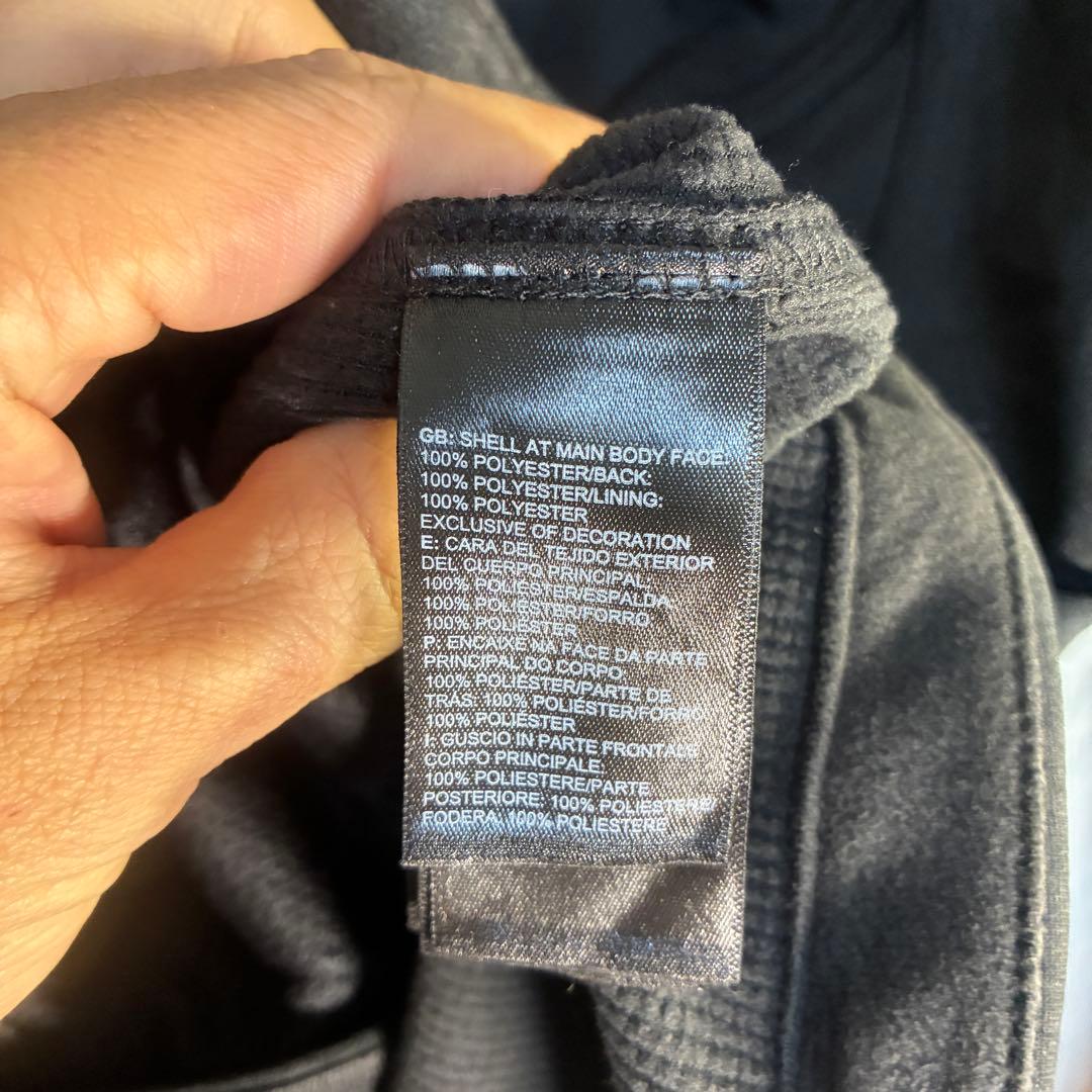 【デッドストック】ノースフェイスソフトシェルベストL 企業モノドローPRISMA