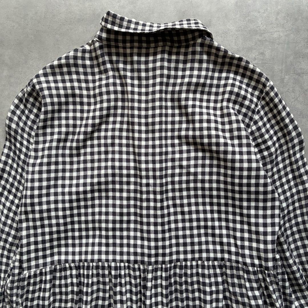 GANNI ガニー ギンガムチェック ティアードワンピース トゥモローランド