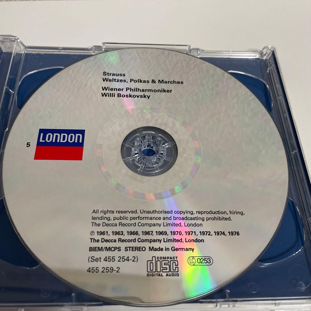 J.シュトラウス ワルツ、ポルカ、マーチ集 ボスコフスキー&ウィーン・フィルCD