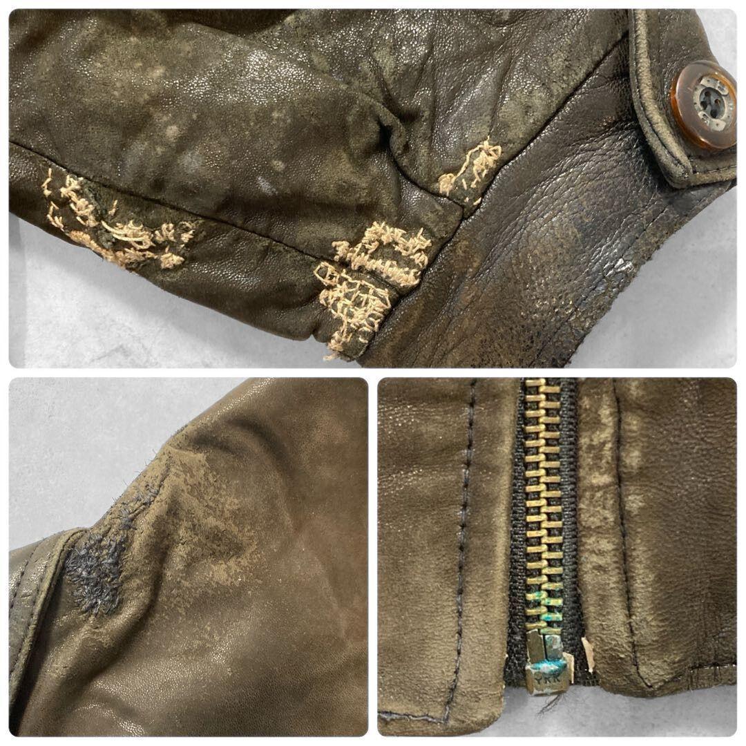 Chota様 イタリア製 vitage 本革 レザー A-2 フライトジャケット