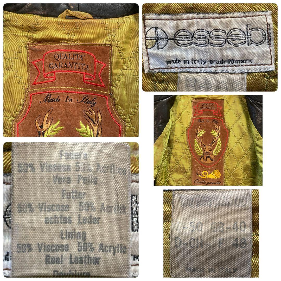 Chota様 イタリア製 vitage 本革 レザー A-2 フライトジャケット