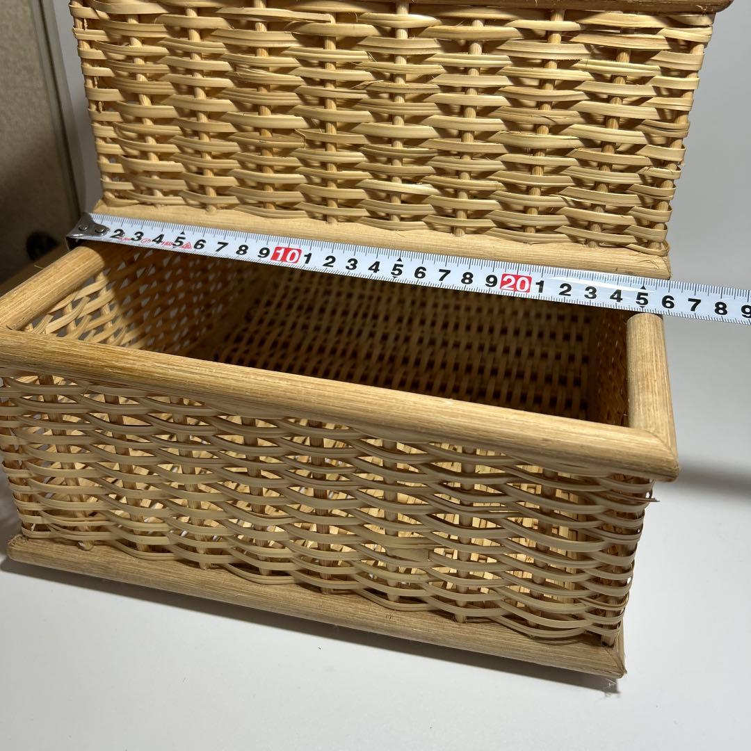 無印良品 ブリ材　バスケット中×3（+1おまけ）、小×2　重ねる収納