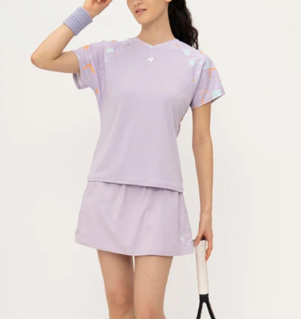 新品　ルコック　テニスウェア　上下　セットアップ　スコート　シャツ　4Way