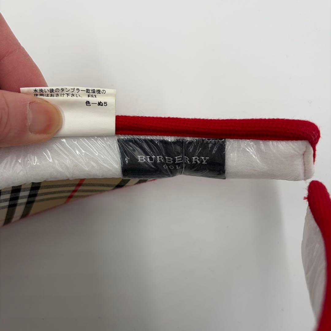 【BURBERRY GOLF】サンバイザー ゴルフウェア 刺繍 三陽商会 希少