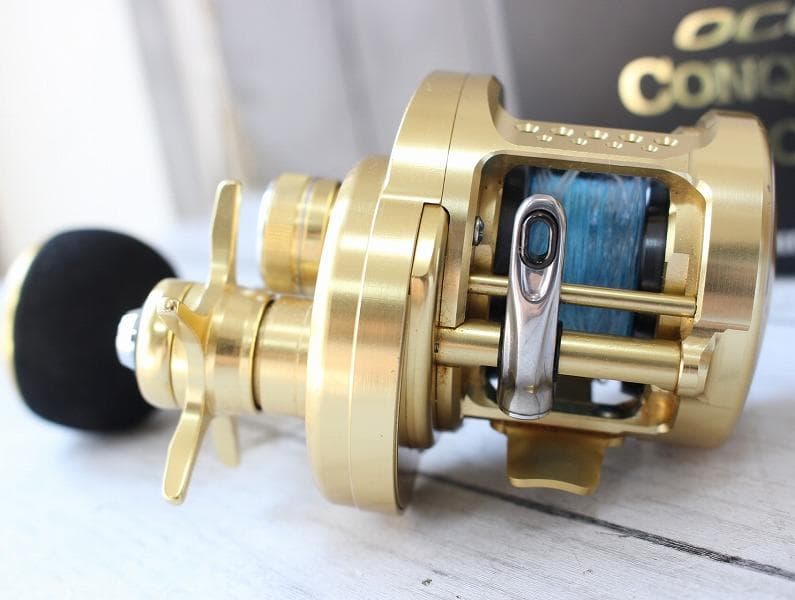 シマノ 14 オシアコンクエスト 200HG カスタムハンドル付き