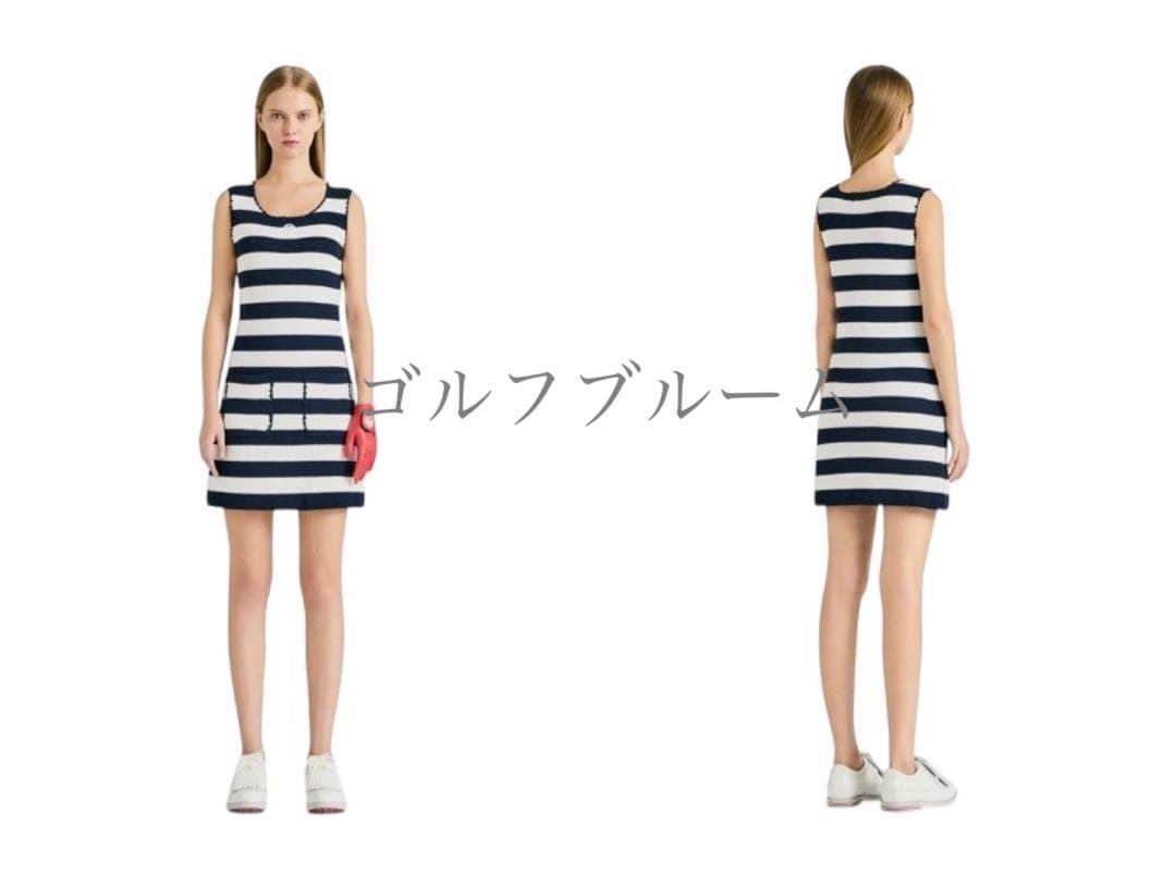 ☆新作☆新品未使用G/FOREジーフォア　ストライプニットドレス　sizeS