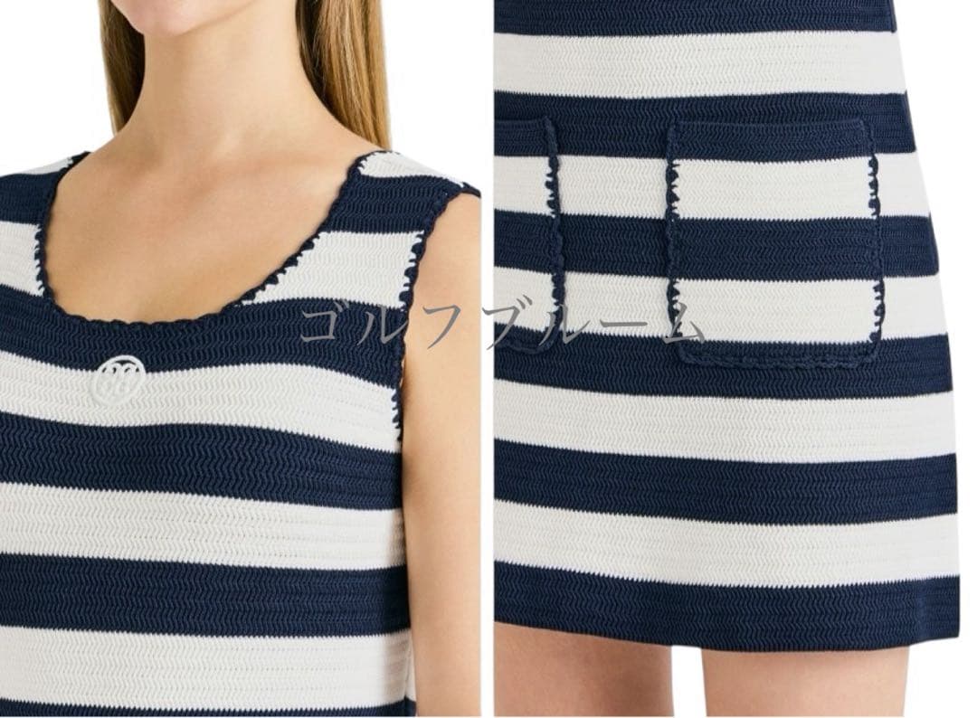 ☆新作☆新品未使用G/FOREジーフォア　ストライプニットドレス　sizeS