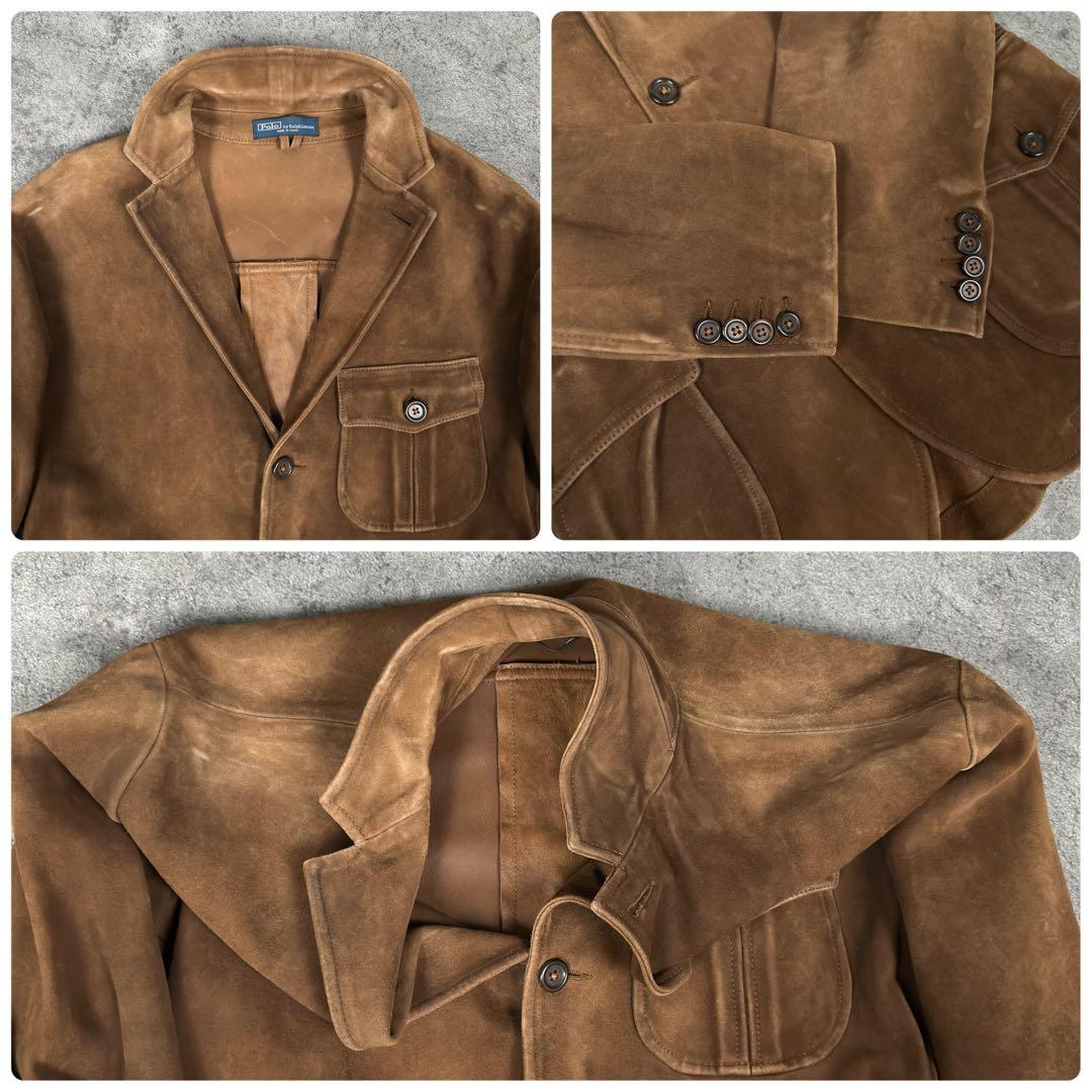 Polo Ralph Lauren スエード レザー テーラード ジャケット