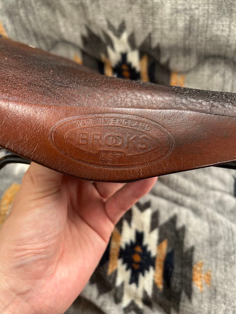 BROOKS B67 ブラウンレザーサドル スプリング付き
