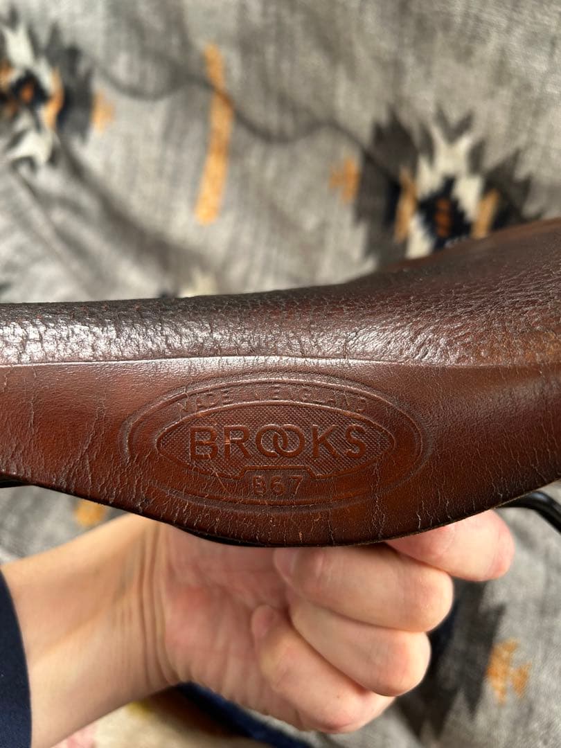 BROOKS B67 ブラウンレザーサドル スプリング付き