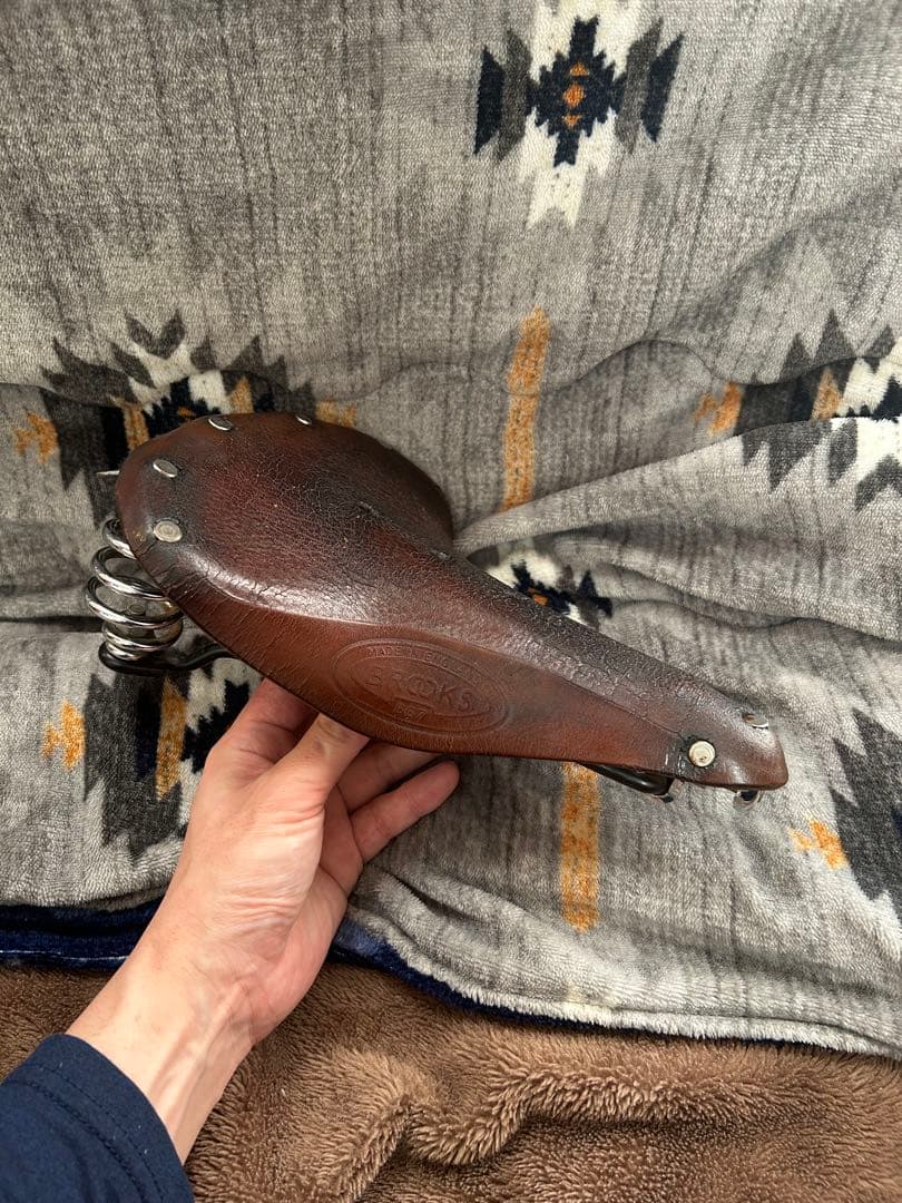 BROOKS B67 ブラウンレザーサドル スプリング付き