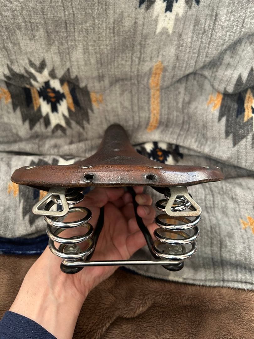 BROOKS B67 ブラウンレザーサドル スプリング付き