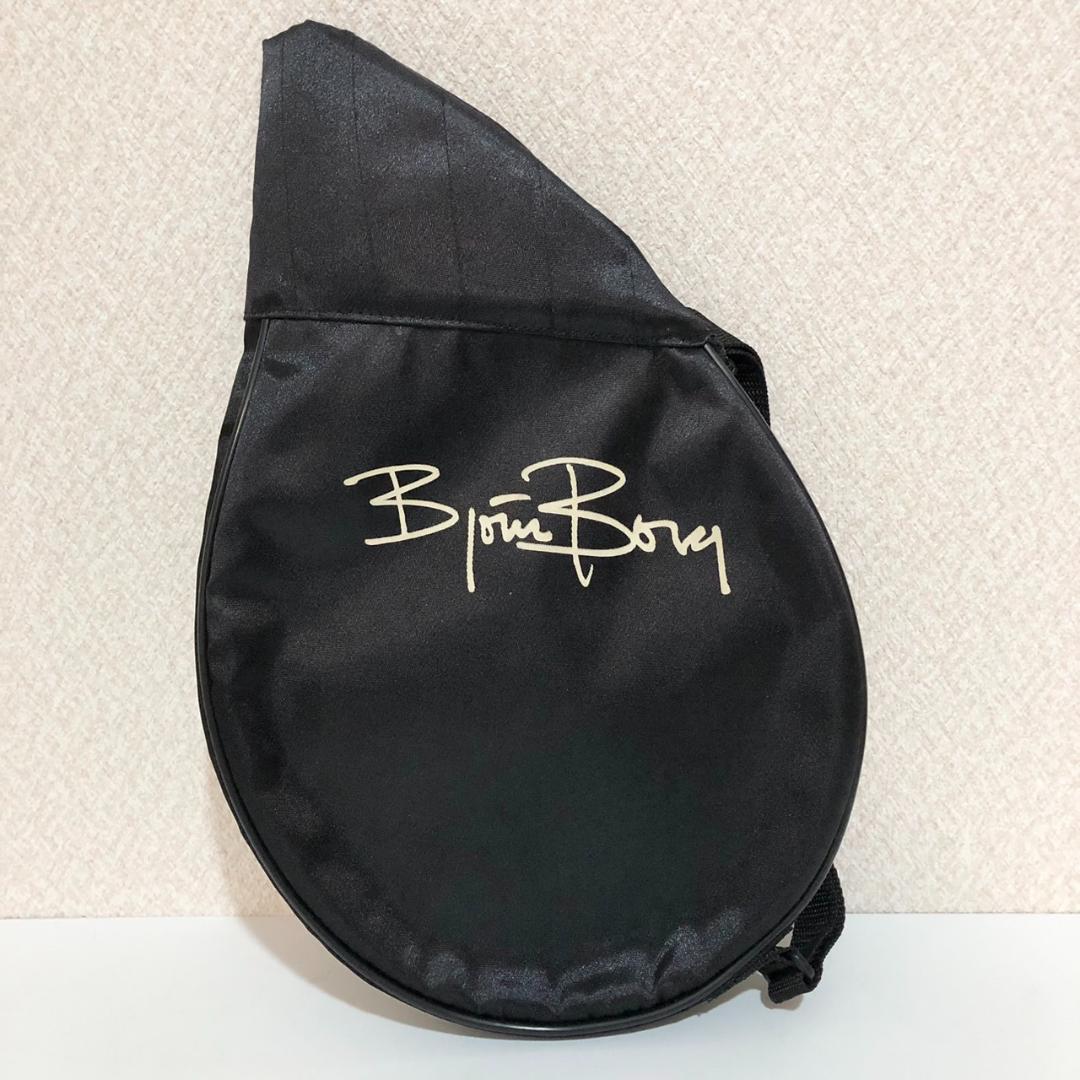 【美品】 Björn Borg サイン入 ブラックラケット ケース付
