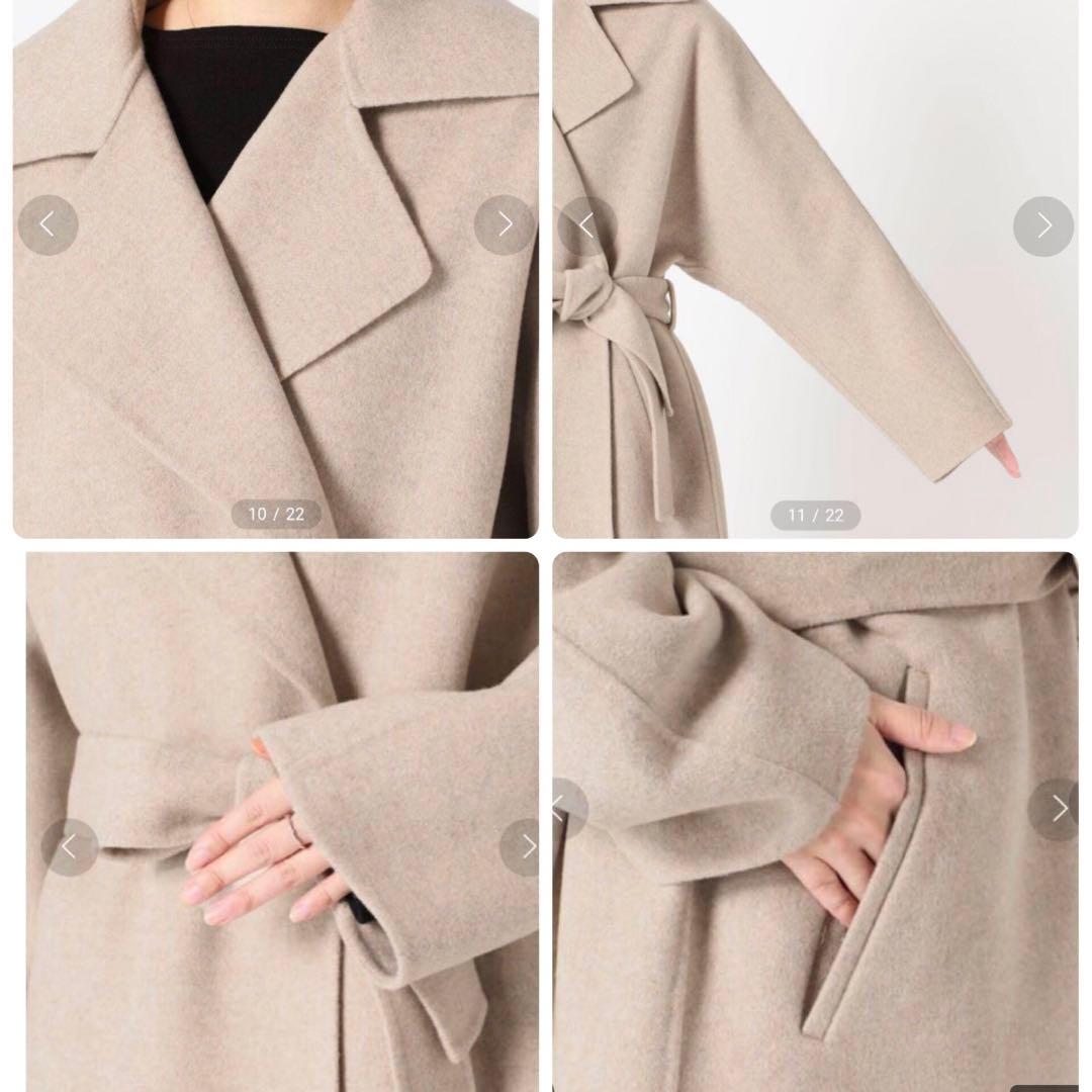 美品 イエナ MANTECO PUREダブルフェイスショートコート