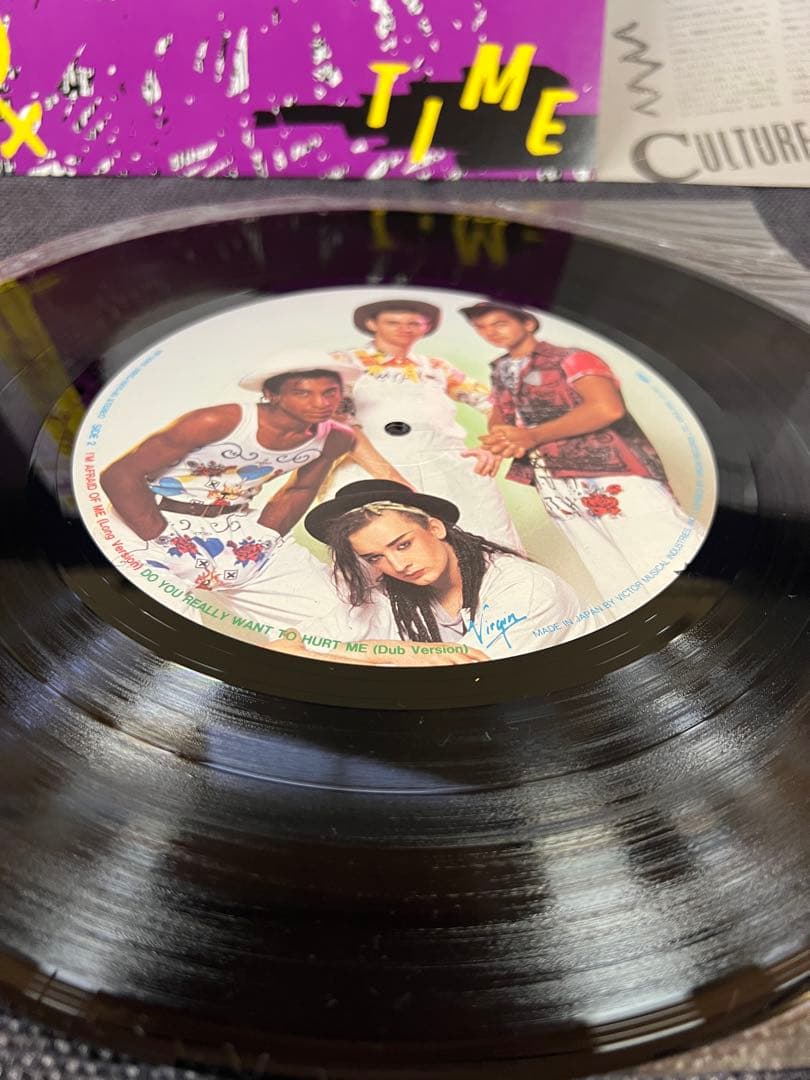 CULTURE CLUB TIME 帯付　ピクチャーLP 洋楽レコード美盤
