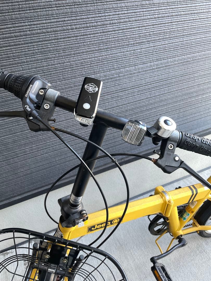 Jeep 折りたたみ自転車 イエロー