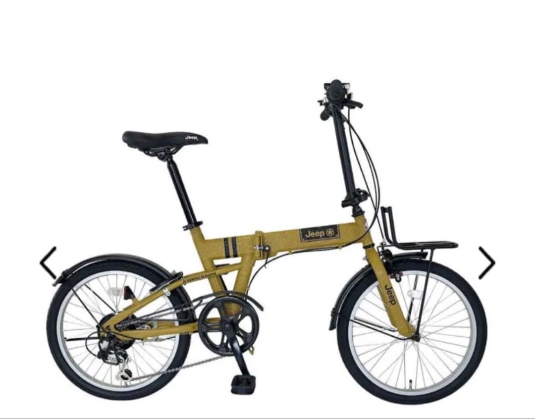 Jeep 折りたたみ自転車 イエロー