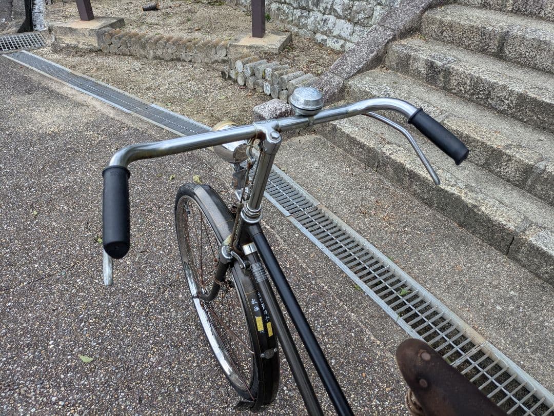 ナショナル　実用車　昭和　レトロ　自転車 ロッドブレーキ　ビンテージ