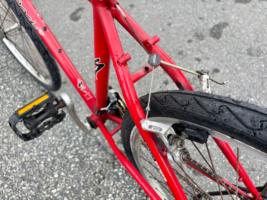 ビンテージクロモリMTB スペシャライズドOLD MTB タイヤ前後新品 難あり