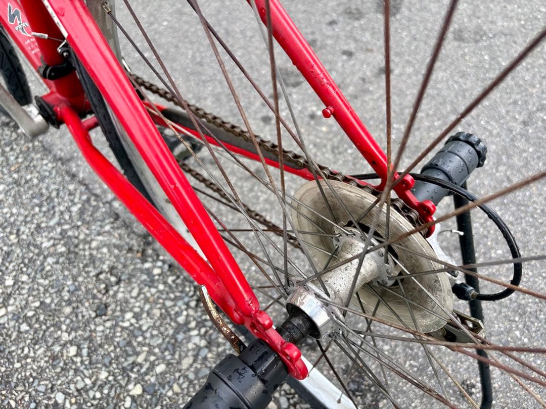 ビンテージクロモリMTB スペシャライズドOLD MTB タイヤ前後新品 難あり