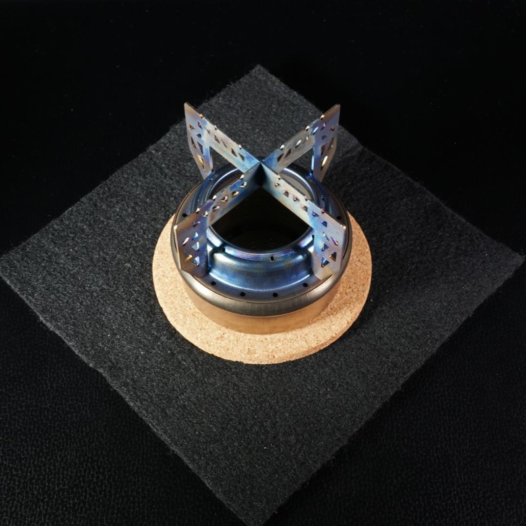 ハ*ル様 チタンアルコールストーブとチタンマグのセット【付属品多数・良品】