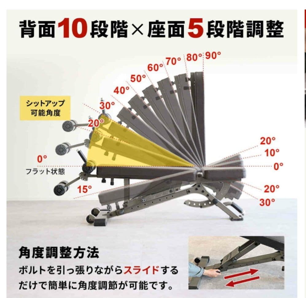 フレックスベル　32kg 2kg刻み インクラインベンチ