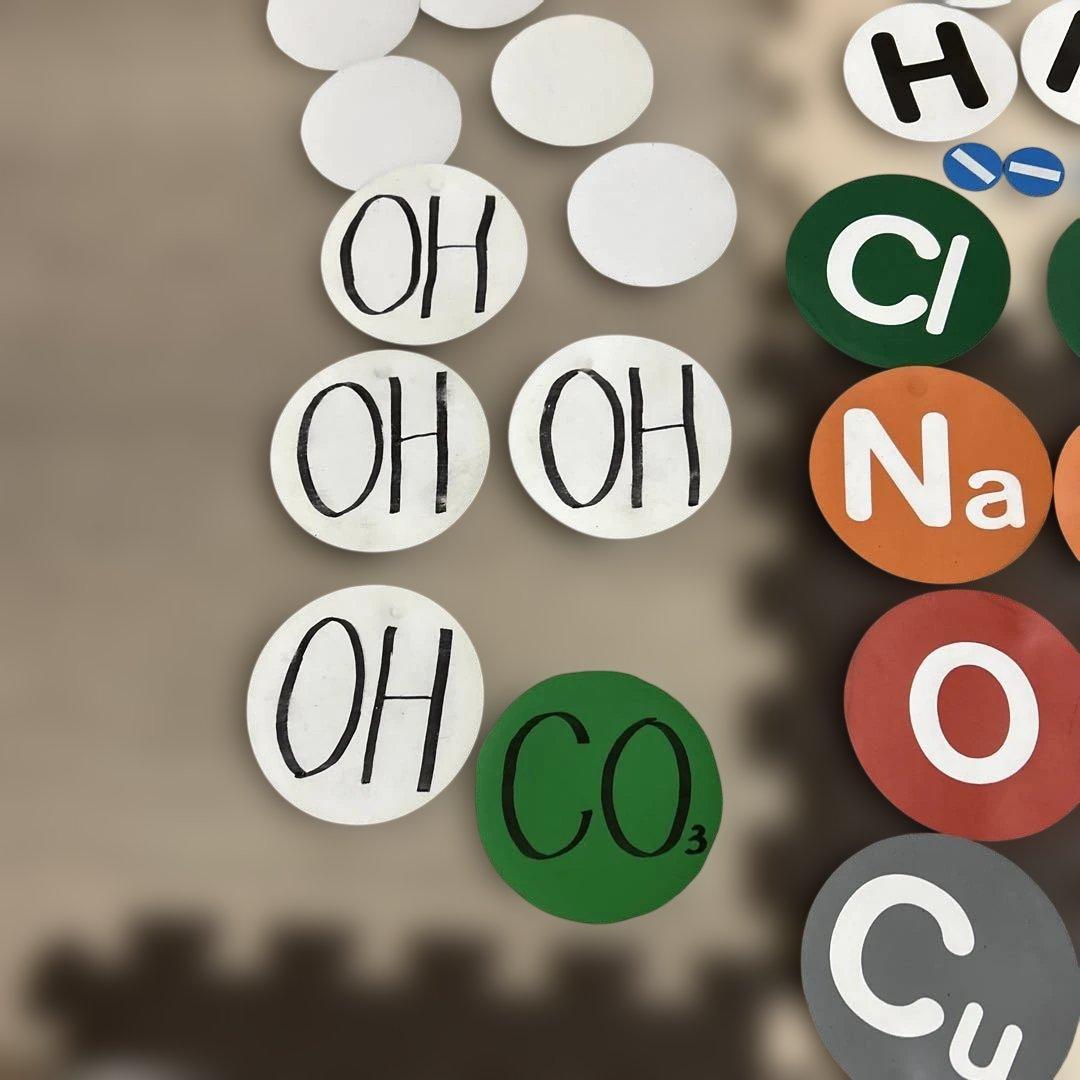 化学記号セット　UCHIDA 黒板ホワイトボード用　マグネット