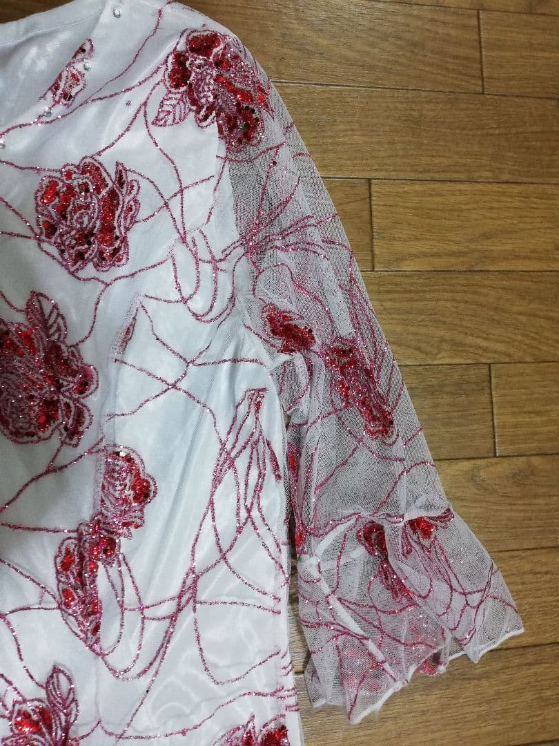 心愛　社交ダンスドレス カラオケにも　フリーサイズ