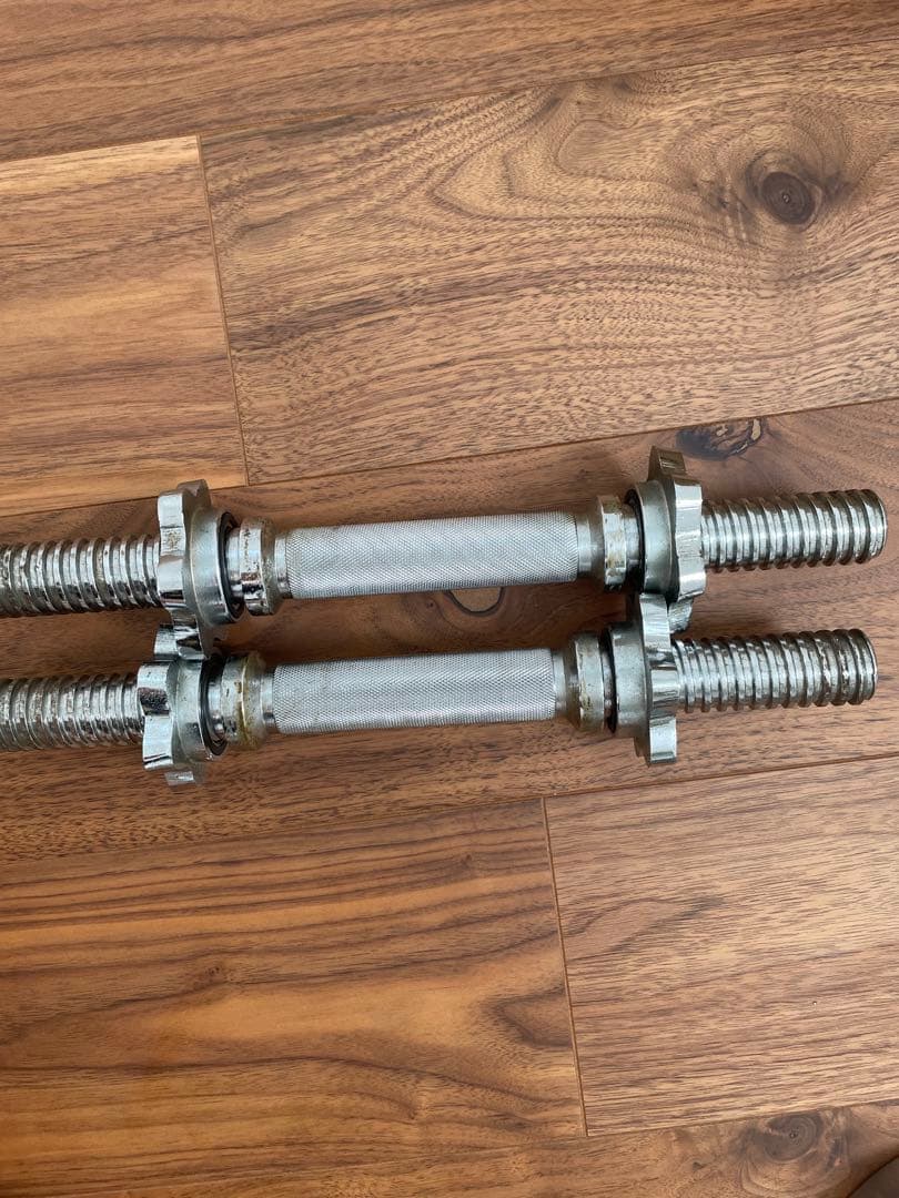 中古品 ダンベル 約15kg 2個セット 30kg ダンベルセット クローム