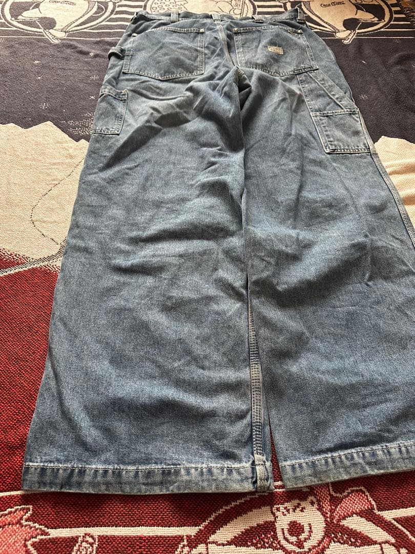 90s 00s old gap バギーペインターデニムパンツ　ワイド