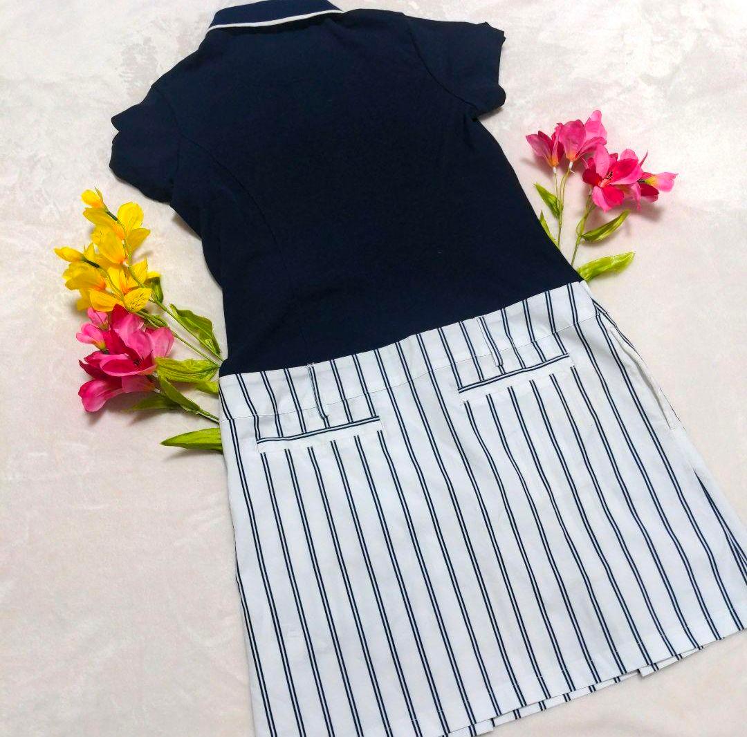 ch42 Callaway ワンピース ネイビー×ホワイト レディースMサイズ