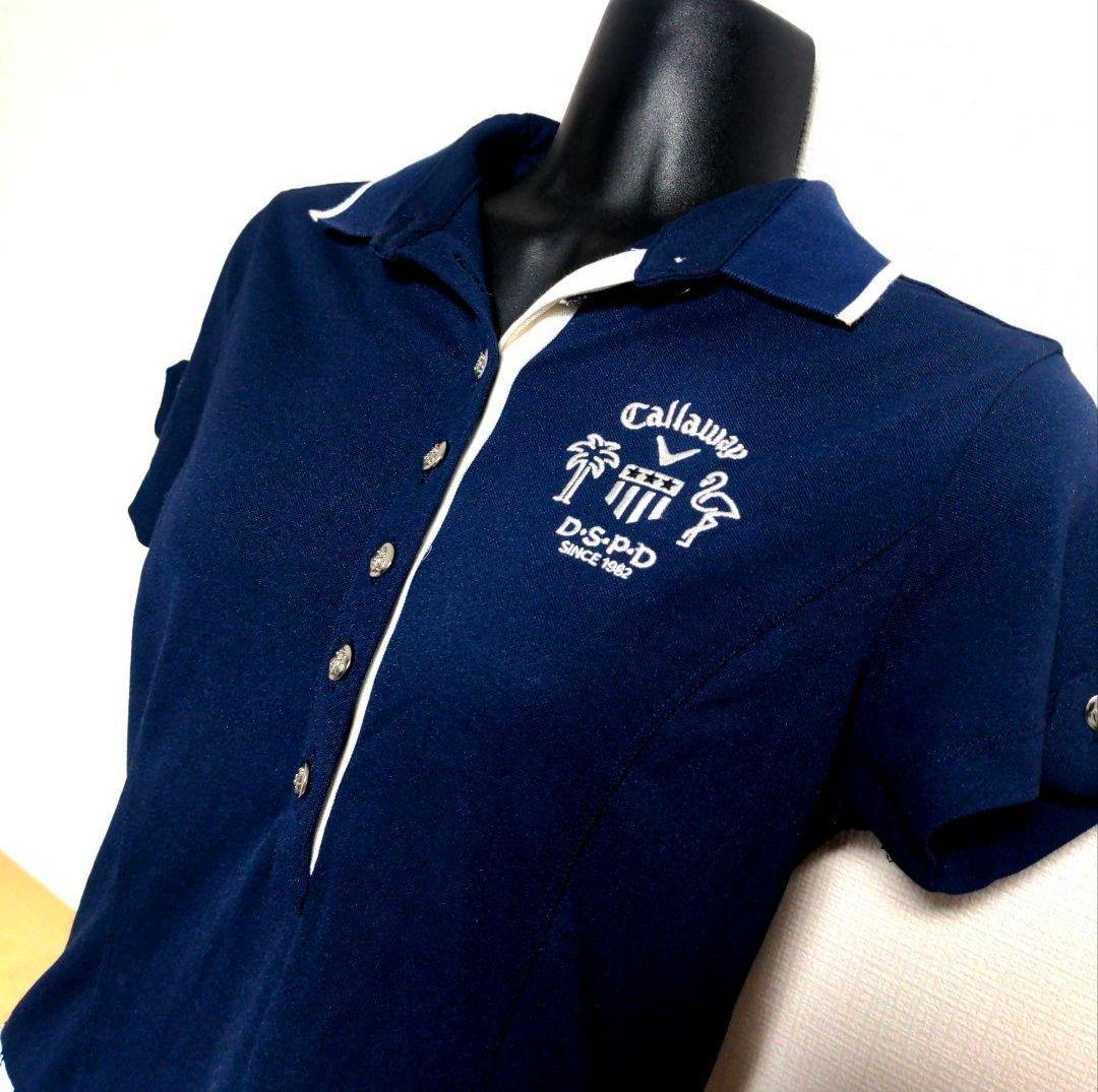 ch42 Callaway ワンピース ネイビー×ホワイト レディースMサイズ