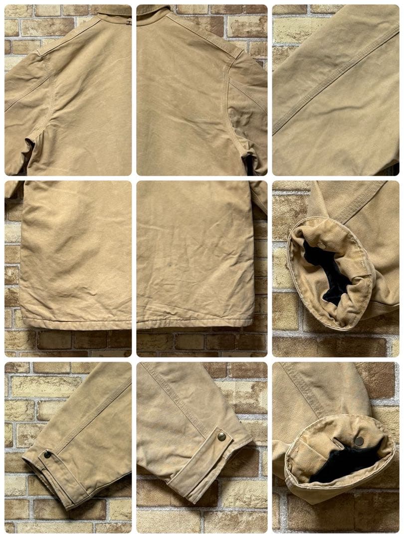 カーハート　ダック地　バーンコアワークジャケット　ブランケット　ビッグシルエット