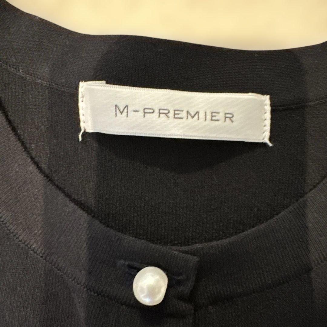 ☆アベニエール　エムプルミエ　パールジレ　トップス　38 ネイビー☆