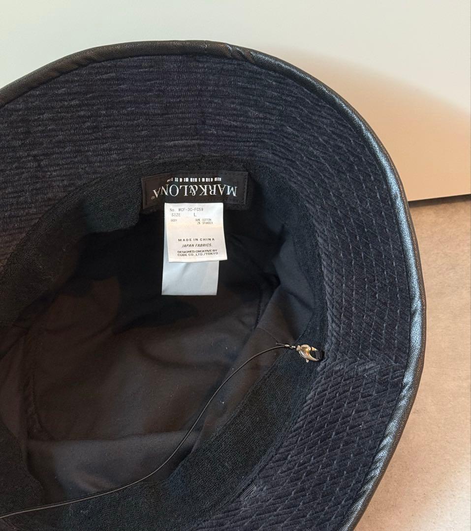 美品 ★ MARK&LONA バケットハット 帽子 マーク&ロナ 秋冬 正規品