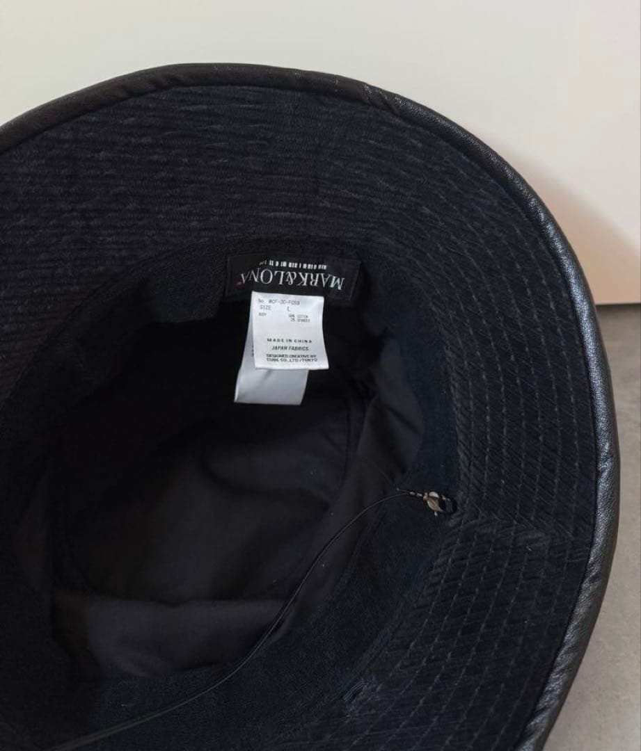 美品 ★ MARK&LONA バケットハット 帽子 マーク&ロナ 秋冬 正規品