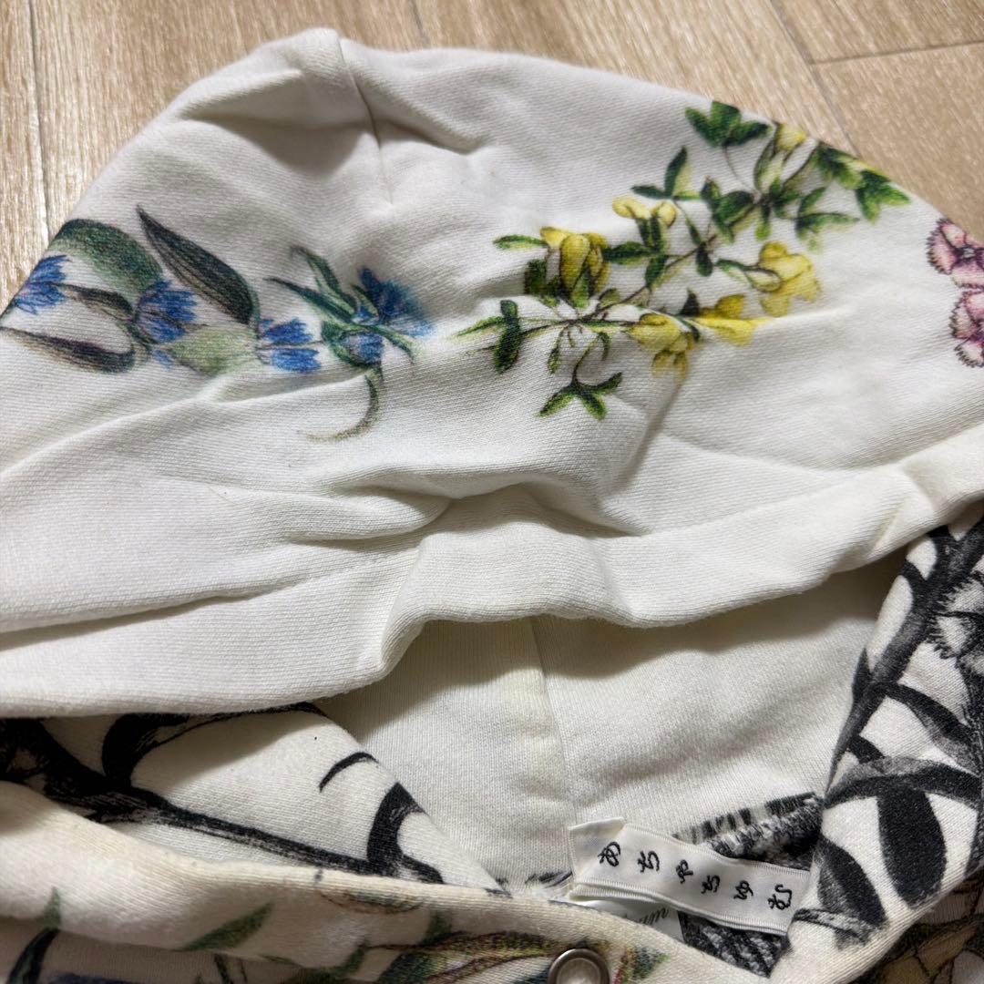 AHCAHCUM あちゃちゅむ　ボタニカルプリント　BIGパーカー　リバーシブル